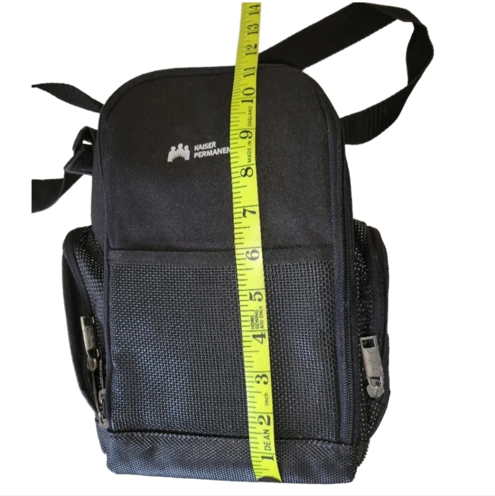 Insulated Compact Shoulder Cooler Bag Side Zipper Pockets (Great for Diabetics)